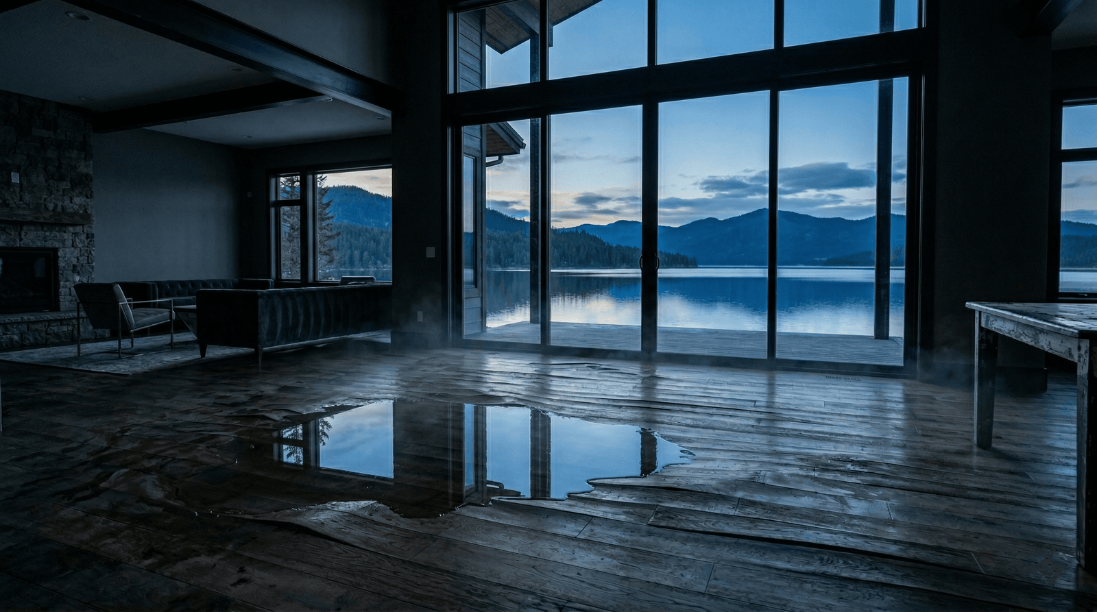 Restoration SEO before — water damage restoration example
